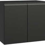 Madesa Balcão De Cozinha Suspenso Nice Preto 80cm 2 Portas