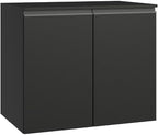 Madesa Balcão De Cozinha Suspenso Nice Preto 80cm 2 Portas