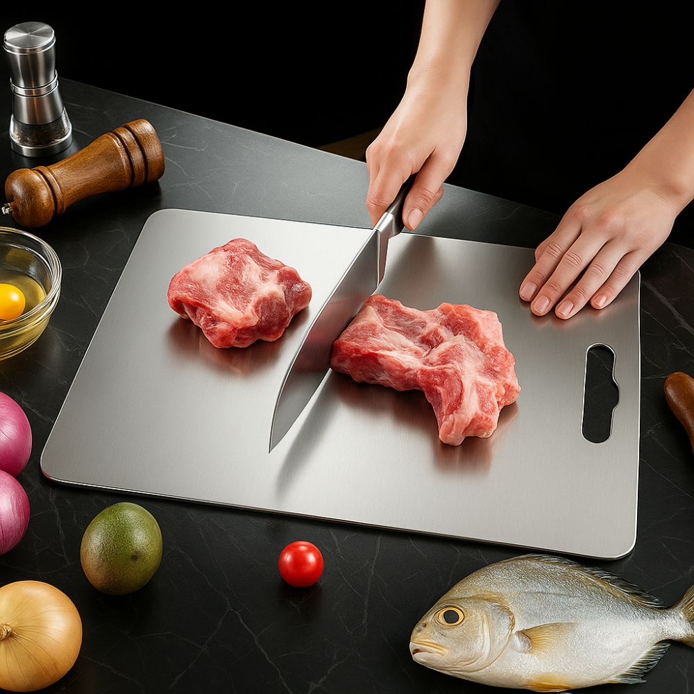 Swanutilidades Tábua De Cozinha Titanium Antibacteriana Antisujeira